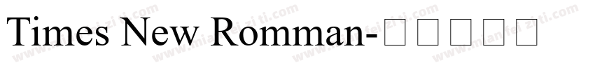 Times New Romman字体转换